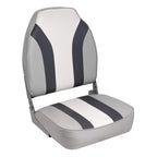 Wise 8Wd1062Ls-975 Classic Stripe High Back Boat Seat, Grey-Charcoal-Navy