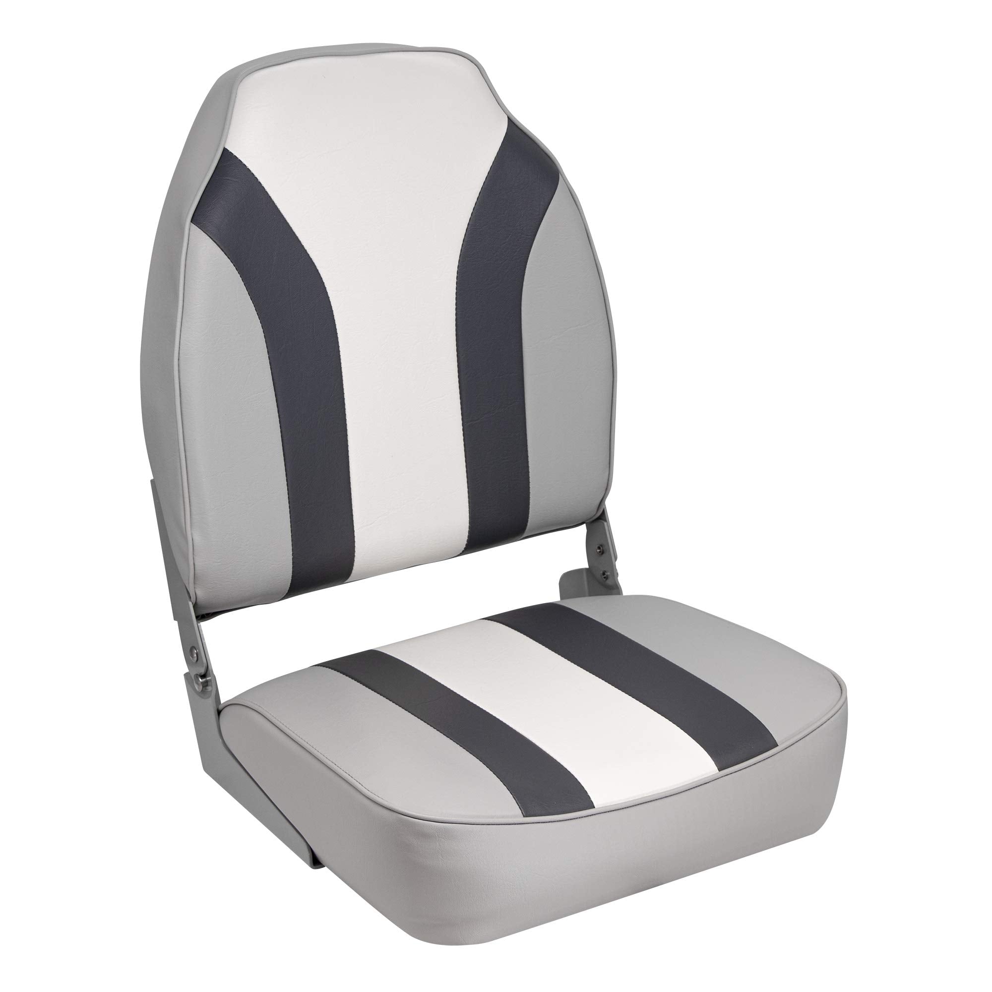 Wise 8Wd1062Ls-975 Classic Stripe High Back Boat Seat, Grey-Charcoal-Navy