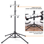 Kong Ming Car Bike Rack Garage Storage - 2 Bicycle Vertical Hanger Parking Rack Gravity Floor Storage Stand - Fully Adjustable G