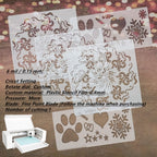 Banltre 32 Pieces 6 Mil Transparency Blank Template Material Stencils Mylar For Cutting Paper Clear Sheet 12 A 12 Inch (32-6 Mil