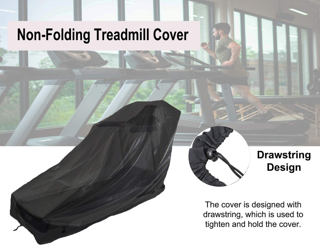 Non-Folding Treadmill Cover, Dustproof And Waterproof Cover, Oxford Cloth Waterproof Sunscreen Cover (Black)