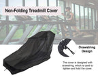 Non-Folding Treadmill Cover, Dustproof And Waterproof Cover, Oxford Cloth Waterproof Sunscreen Cover (Black)