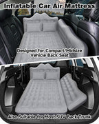Umbrauto Truck Air Mattress Back Seat| Inflatable Car Camping Mattress Bed For Back Seat, Suv Blow Up Rear Seat Sleeping Airbed