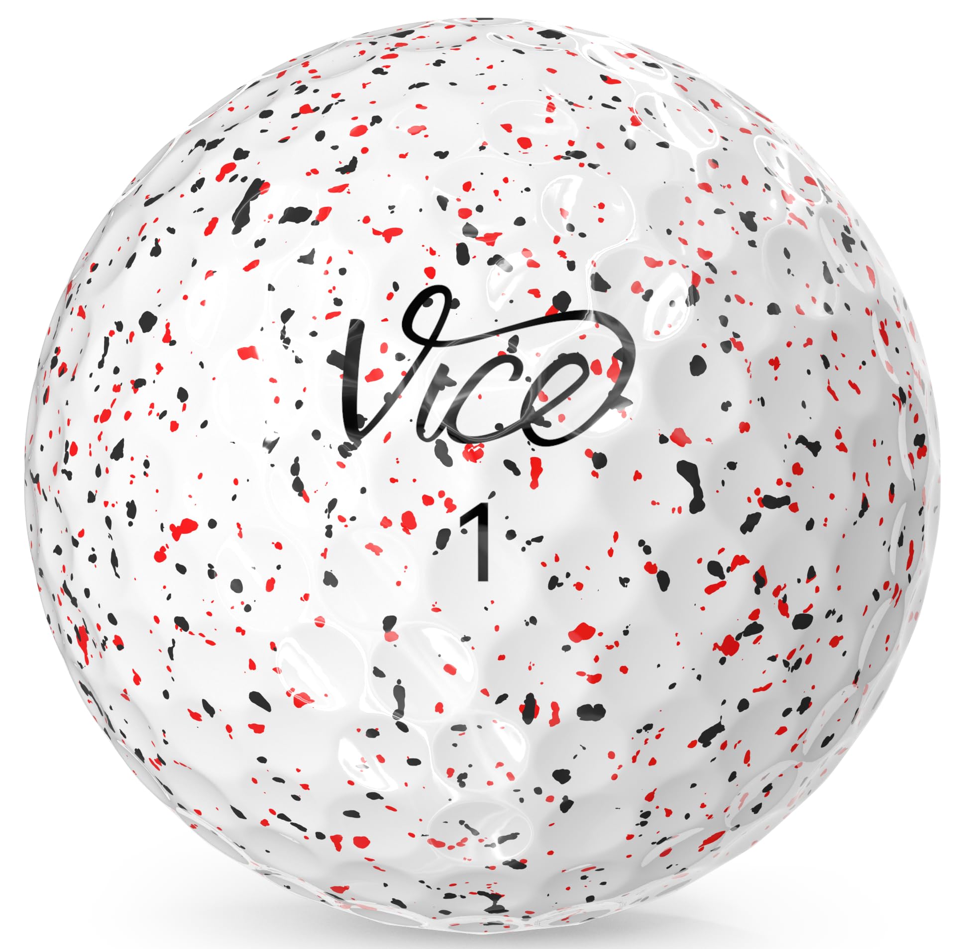 Vice Pro Air Golf Balls (2025 Model) (Red/Black Drip)