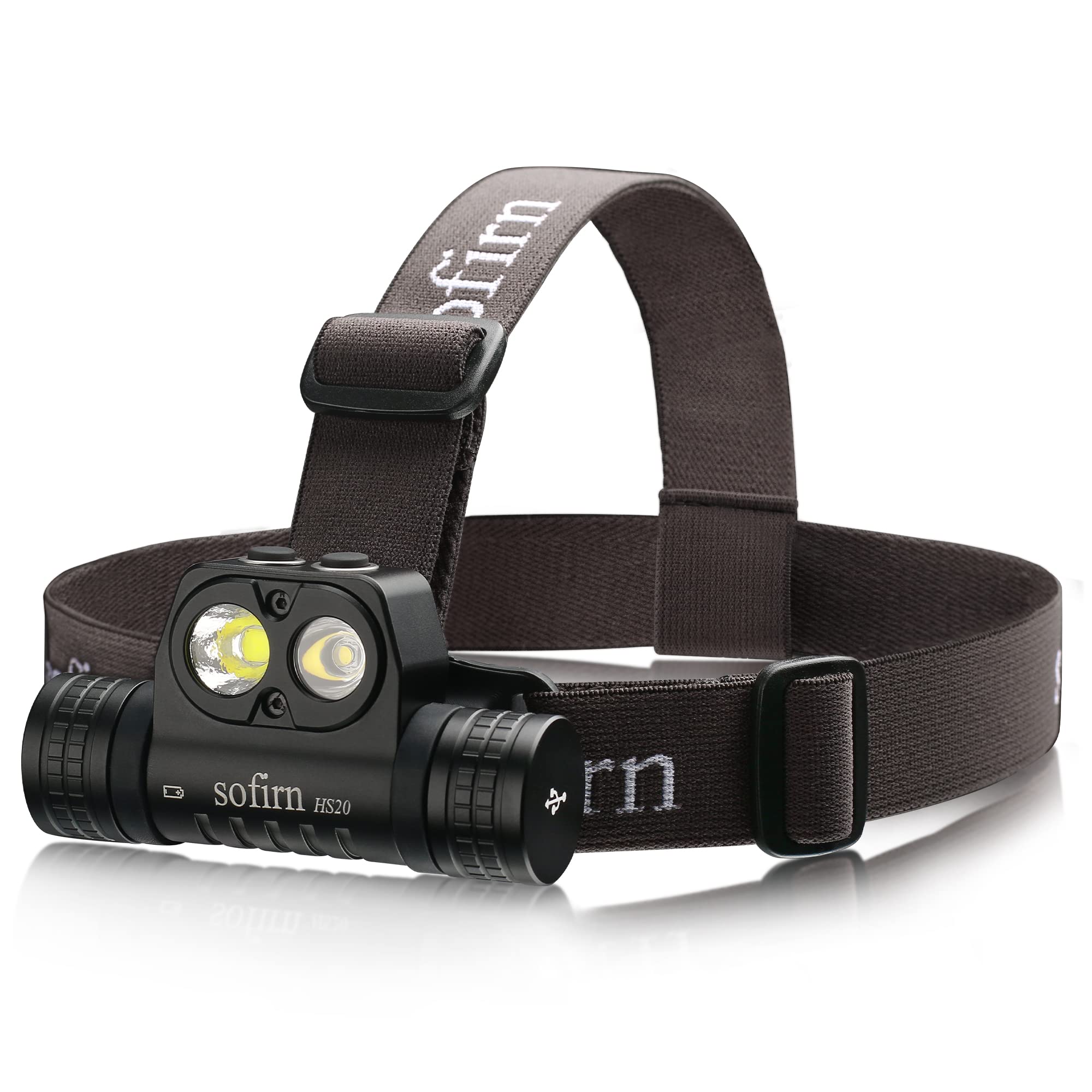 sofirn HS20 LED Headlamp Rechargeable, 2700 High Lumen Headlight, Super Bright Headlamp with Floodlight and Spotlight, USB C Cha