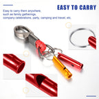 Konohan 105 Aluminum Emergency Whistle With Keychain Safety Survival Whistle Sturdy Light Whistle Keychain Whistle Loud Sound Ca