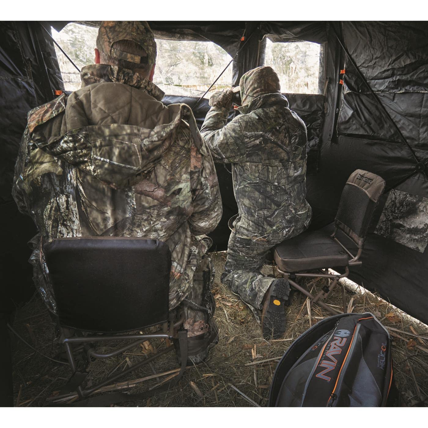 Guide Gear Huntrite 360 Swivel Hunting Blind Chair, 300 Pound Capacity, Folding, Lightweight, Portable, Padded Cushion Hunting S