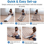 Etekcity Air Mattress Upgraded Twin Size Camping Air Bed Blow Up Bed Inflatable Mattress Raised Airbed With Rechargeable Pump Fo