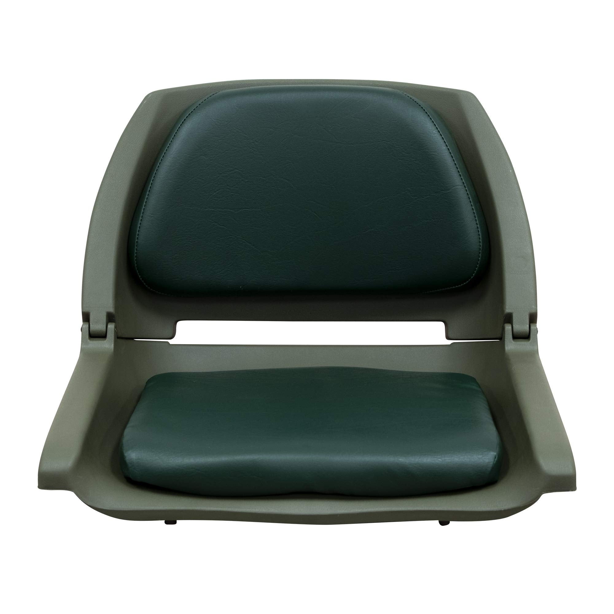 Wise 8Wd139 Series Molded Fishing Boat Seat With Marine Grade Cushion Pads, Green Shell, Green Cushion