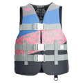 ROXY Womens Life Vest, USCG Approved PFD, Light-Weight EPE Foam Life Jacket with Oversized Arm Holes and Quick-Release Buckles, 
