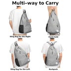 A11N Pickleball Bag, Reversible Crossbody Sling Bag/Backpack For Women Men, Charcoal