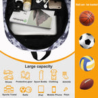Goloni Soccer Backpack,Basketball bag with Ball Compartment & Shoe Compartment,Backpack for Soccer, Football, Volleyball, Swim,