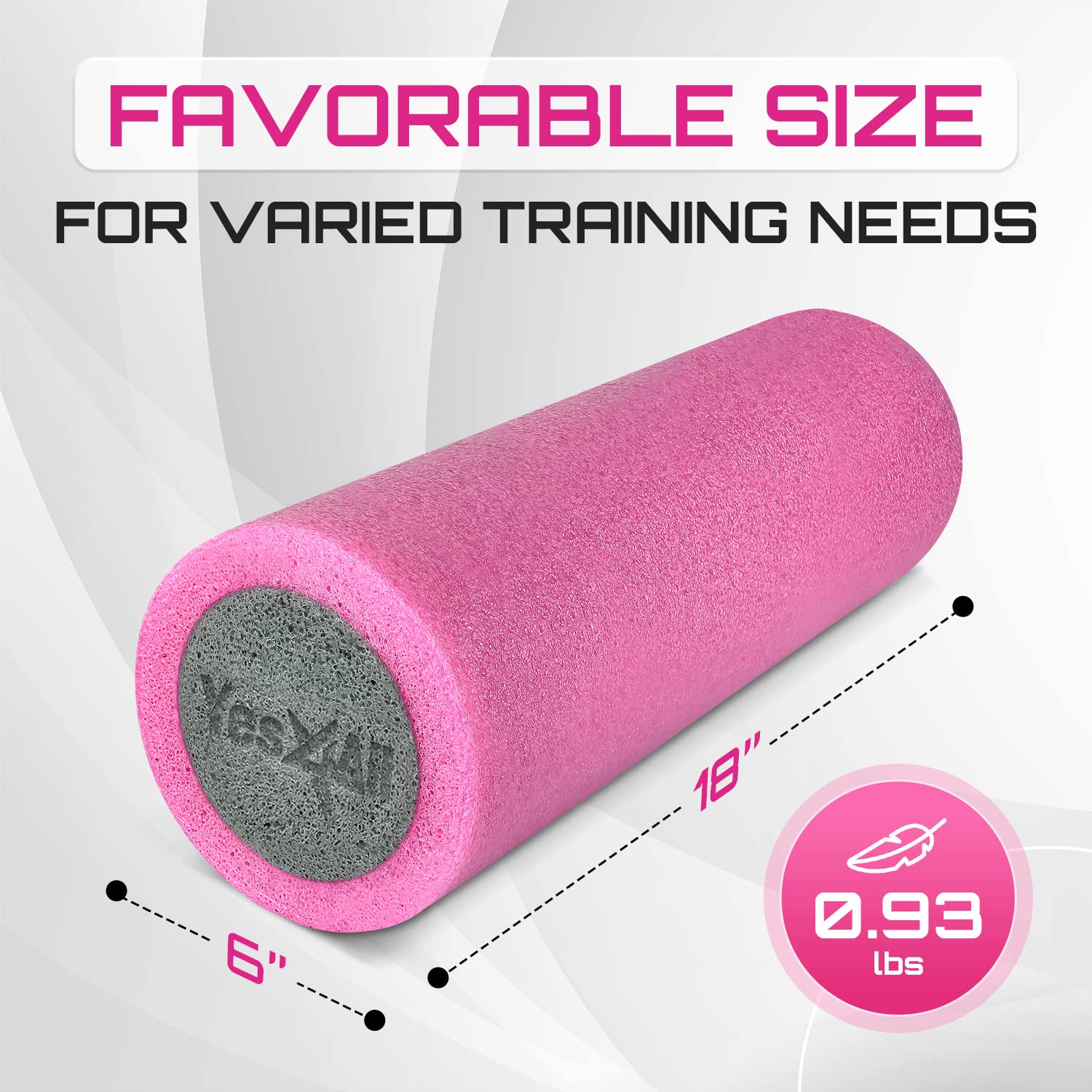 Yes4All Two-Layer Foam Rollers Pe For Many Exercises, Improved Workout Efficiency - 18 Inches