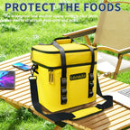 Lanedo Lunch Soft Cooler 20 Can, Soft Carrying Handle Insulated Bag Portable Ice Chest Box For Lunch, Beach, Drink, Beverage, Tr