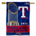 Texas Rangers 2023 World Champions House Banner Flag