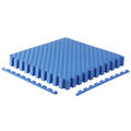 Cap Barbell 1/2-Inch Interlocking Eva Foam Exercise Puzzle Mats - 1 Pack | 24'' X 24'' X 1/2'' | Tatami Pattern - Blue