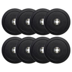 Cap Barbell 190 Lb Pro Olympic Bumper Plate Set, Black