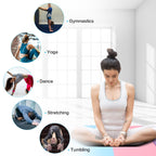 Gymnastics Mat 8X4X2'' Foldable Tumbling Mats With Carrying Handles Four Fold Thick Exercise Mat For Home Aerobics Stretching Yo