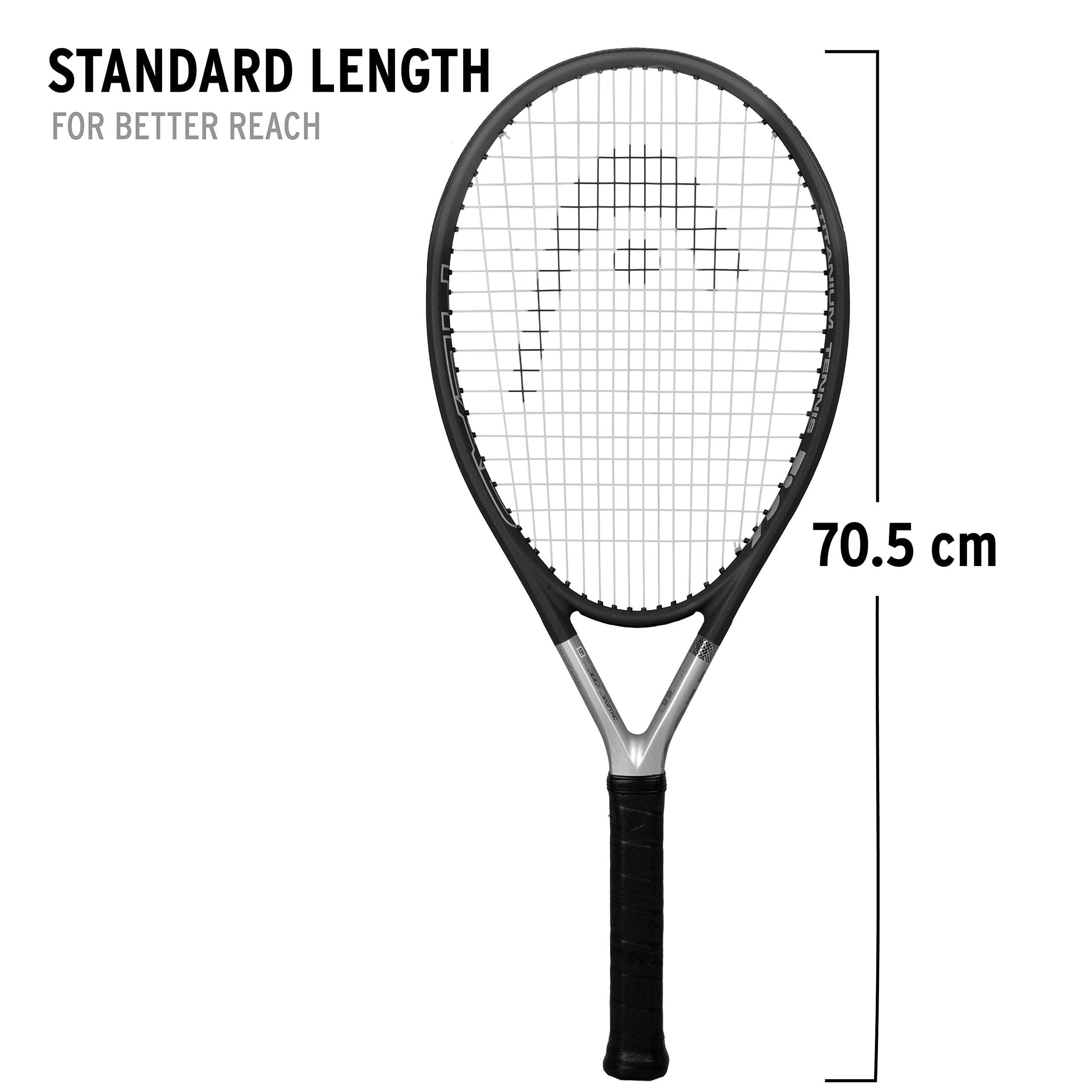 Head Ti.S6 Strung Tennis Racquet (4-3/8), Strung