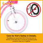 RoyalBaby Stargirl Kids Bike 12 Inch Girls Bicycle for Children with Training Wheels & Basket, Pink