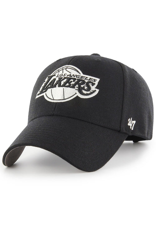 '47 Los Angeles Lakers Black White Mvp Adjustable Hat