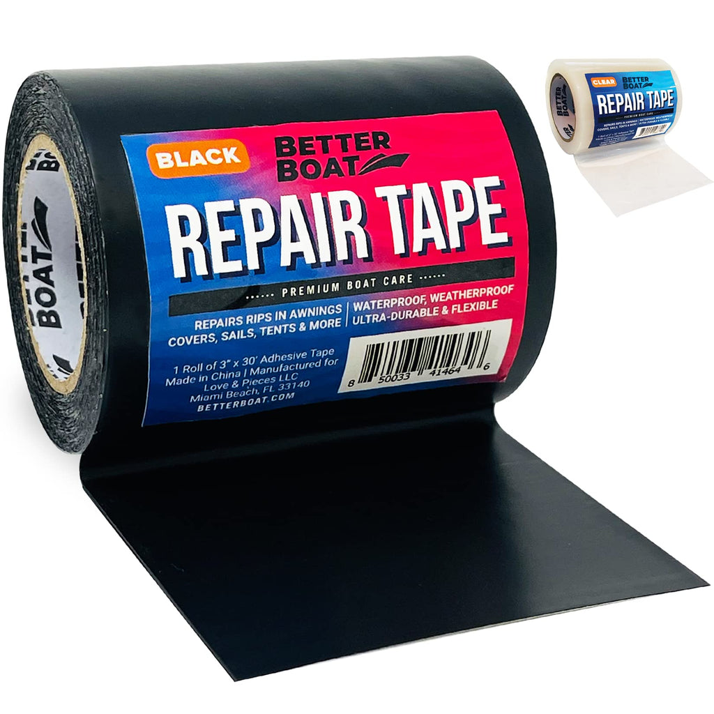 Repair Tape Fabric Repair Boat Covers Canvas Tent Repair Tape Pop Up Camper Rv Awning Repair Tape Tarp Canopy Tear & Vinyl Water