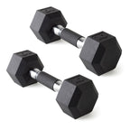 Cap Barbell 10 Lb Coated Hex Dumbbell Weight Pair With Padded Grip