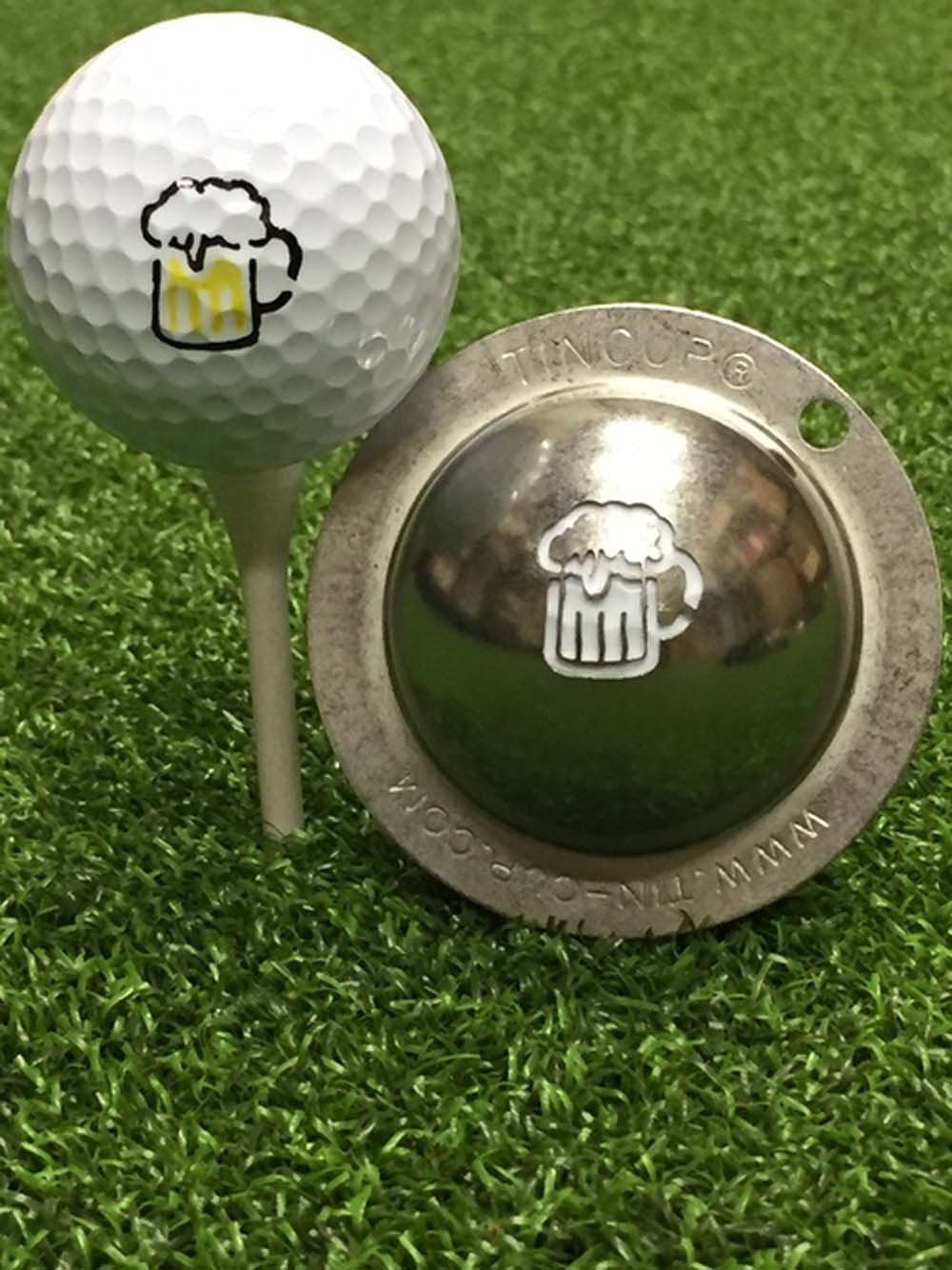 Tin Cup 19Th Hole Golf Ball Custom Marker Alignment Tool