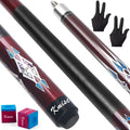 Kmise Pool Cue Stick - 58 Inch Pool Cues, 18~21Oz Canadian Maple Professional Billiard Cues Sticks, Pool Sticks for Adults, Mult