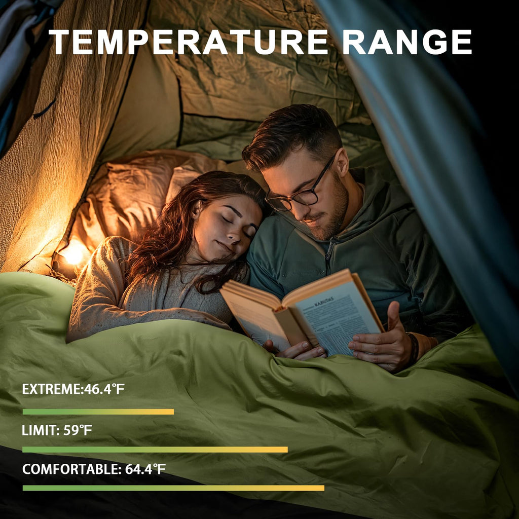 Ultralight Warm Weather Sleeping Bag - Portable, Waterproof, Compact Lightweight, Comfort With Compression Sack - Great For Outd