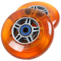 2 Scooter Wheels With Abec 7 Bearings for RAZOR SCOOTER 100mm (orange)