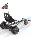 Gyroor K2 Balancing Scooter Go Kart Attachment for Kids & Adults, Adjustable Frame Length Balancing Scooter Seat Attachment for 
