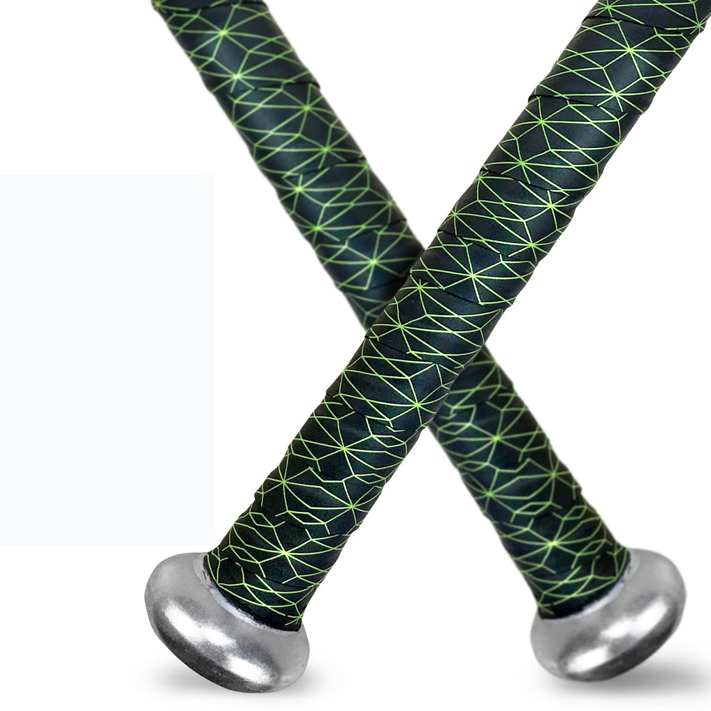 Alien Pros Bat Grip Tape For Baseball 0.5 Mm (2 Pack, Cubic) - Precut And Pro Quality Bat Tape - Wrap Your Bat For An Epic Home 