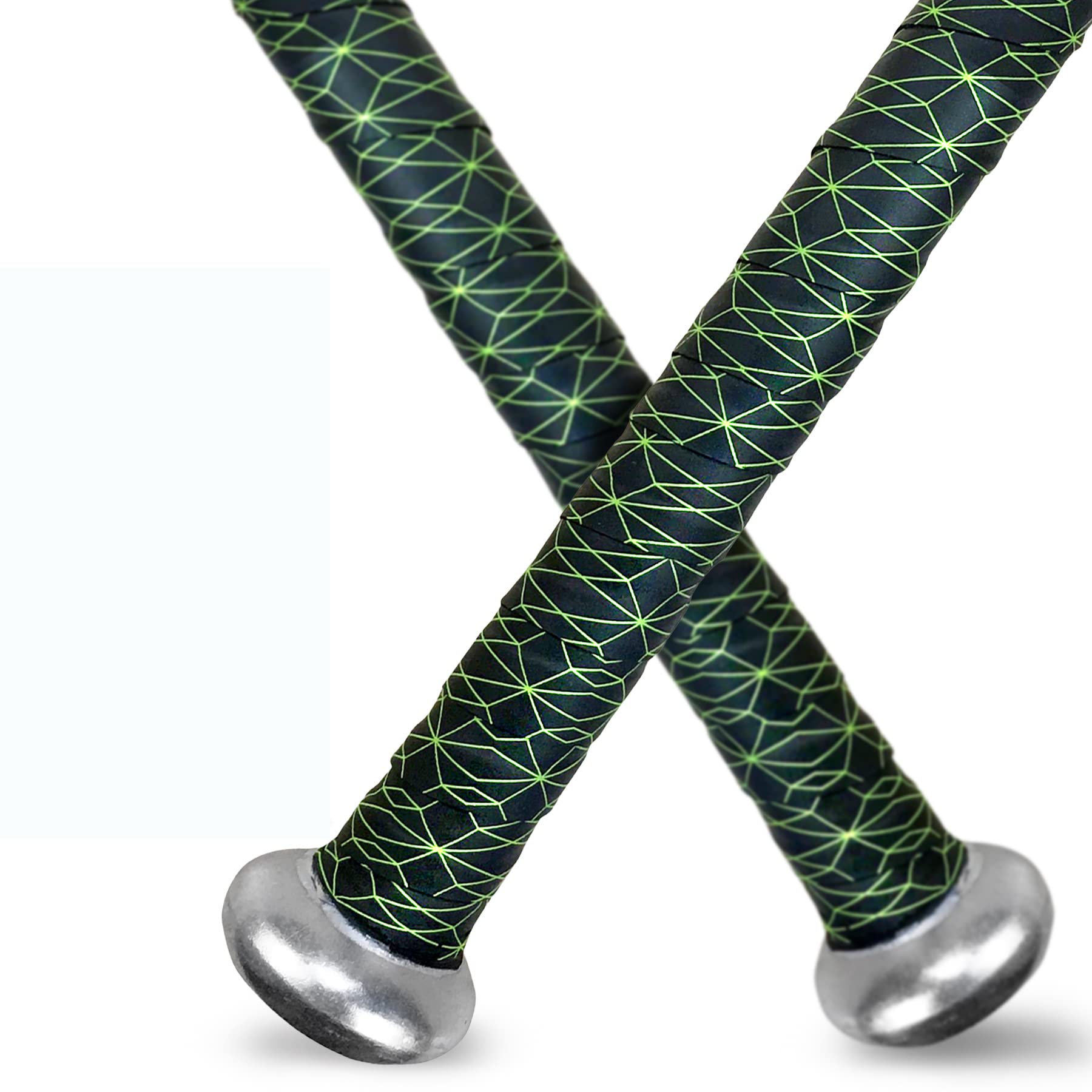 Alien Pros Bat Grip Tape For Baseball 0.5 Mm (2 Pack, Cubic) - Precut And Pro Quality Bat Tape - Wrap Your Bat For An Epic Home 