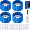 Enhon 4 Pcs Water Filter Coupling Kit, Compatible with Sawyer Squeeze Water Filters and 28mm Standard Plastic Bottles, Filtratio