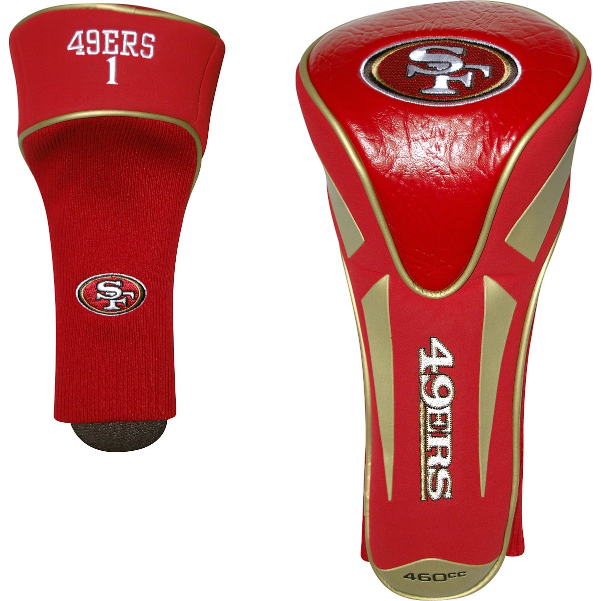 Team Golf Nfl San Francisco 49Ers Single Apex Driver Head Cover Golf Club Single Apex Driver Headcover, Fits All Oversized Clubs