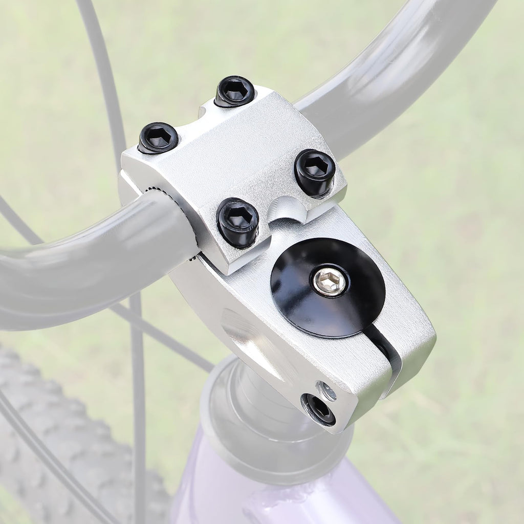 Makelen Bike Stem For Bmx Bike Aluminum Alloy Fixed Gear Bicycle Stem Matte Silver