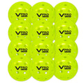 Vulcan | Vpro Flight Outdoor Pickleball | Official Ball Of The Ppa Tour & Mlp | Hi-Vis Yellow | 12 Pack