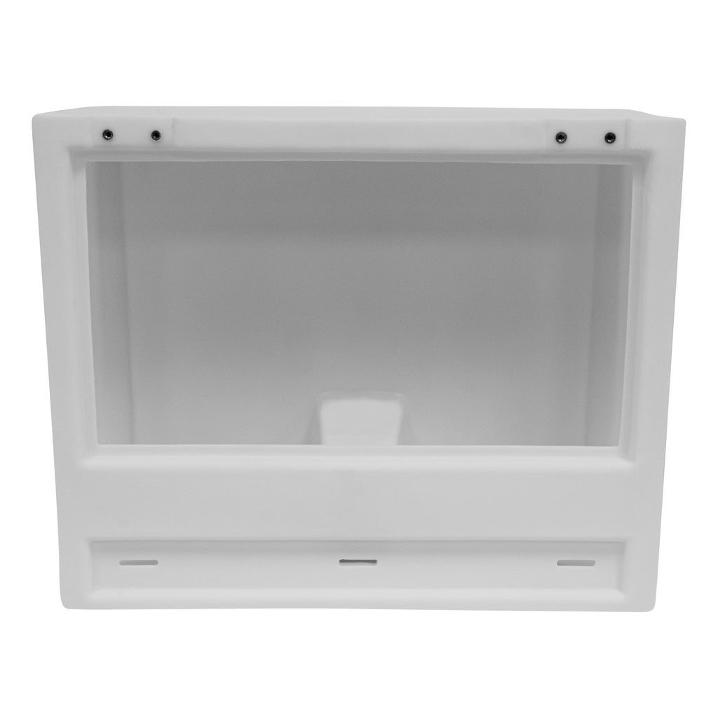 Wise 8Wd95-1B-204 Deluxe Series 27'' Pontoon Bench Seat Base Only (Cushion #8Wd95 Required To Complete), White