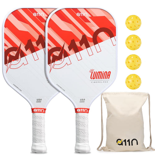 A11N Pickleball Paddles Set Of 2 Fiberglass Surface Rackets With 4 Pickleball Balls And Pickleball Bag For Beginners - Usapa App