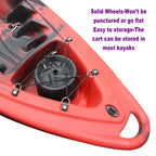 Asmsw Kayak Cart Canoe Paddleboard Sup Trolley Carrier With No-Flat Wheels 100Lbs Capacity