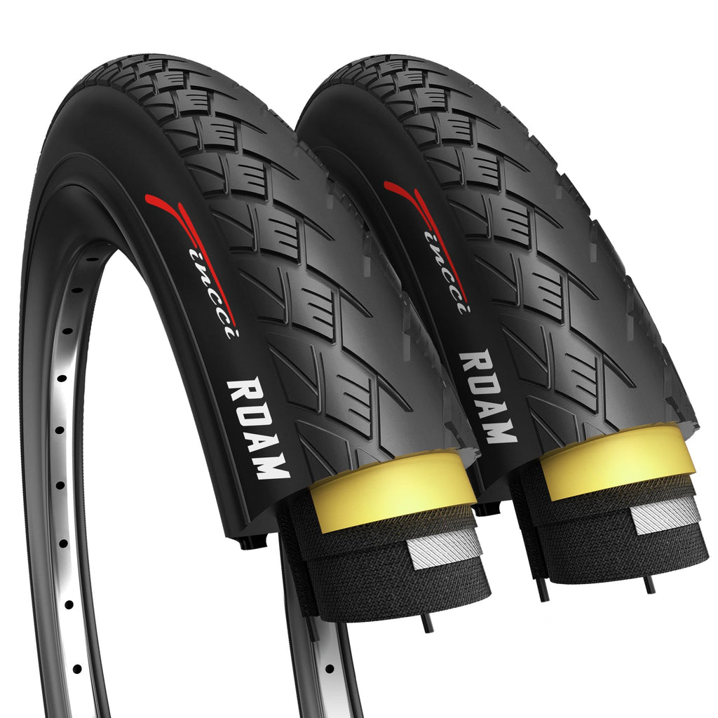 Fincci Pair 700X35C Tire Foldable 37-622 With 1Mm Antipuncture Protection For Cycle Road Mountain Mtb Hybrid Touring Electric Bi