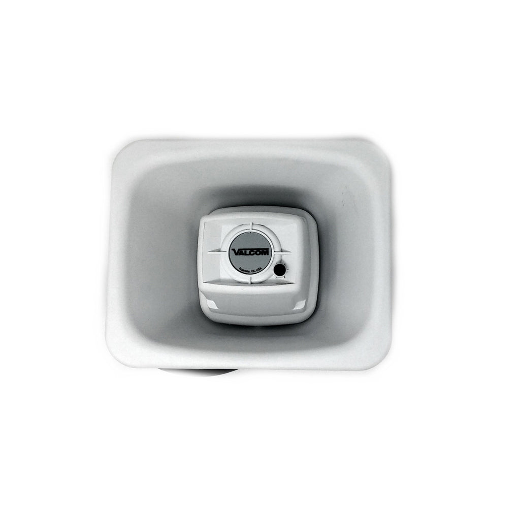 Valcom V-1090-W Talkback Flexhorn With Mounting Bracket, White