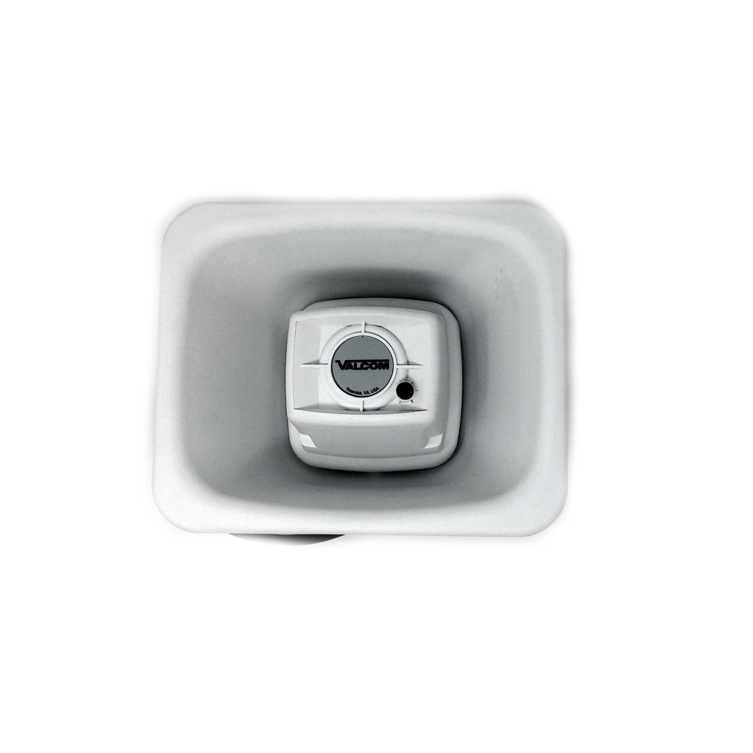 Valcom V-1090-W Talkback Flexhorn With Mounting Bracket, White