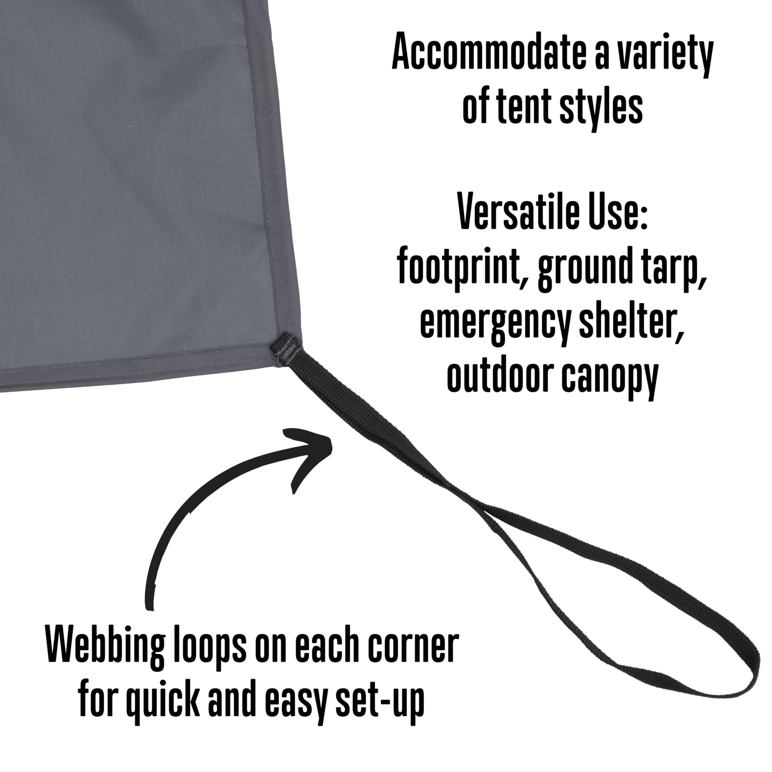 Alps Mountaineering 4 Person Tent Floor Saver, Brown