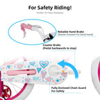 Joystar 18 Inch Girls Bike For 5 6 7 8 9 Years Old Kids Bike For Ages 5-8 Years Girls With Training Wheels And Basket 18'' Child