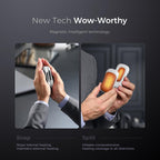 Ocoopa Magnetic Rechargeable Hand Warmers, True Double Warmth Handwarmers 10000Mah, Up To 15 Hours, Max 136?, Electric Heater, F