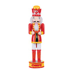 FOCO NFL Kansas City Chiefs Team Logo 14 Holiday NutcrackerTeam Logo 14 Holiday Nutcracker, Version 2, One Size