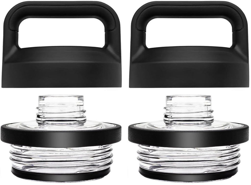 2PCS Replacement for YETI Rambler Bottle Chug Cap Lid, Screw Top Lid Replacement Fits for 18/26/ 36/64 oz Yeti Rambler, Chug Cap