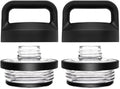 2PCS Replacement for YETI Rambler Bottle Chug Cap Lid, Screw Top Lid Replacement Fits for 18/26/ 36/64 oz Yeti Rambler, Chug Cap